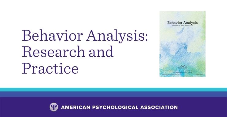 behavior analysis research and practice